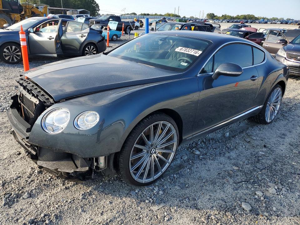 2012 Bentley Continental VIN SCBFR7ZAXCC070177 COPART salvage auction — FRONT END, Mo - Certificate Of Title, sold $26,400 on 2026-09-18 (photo 1)