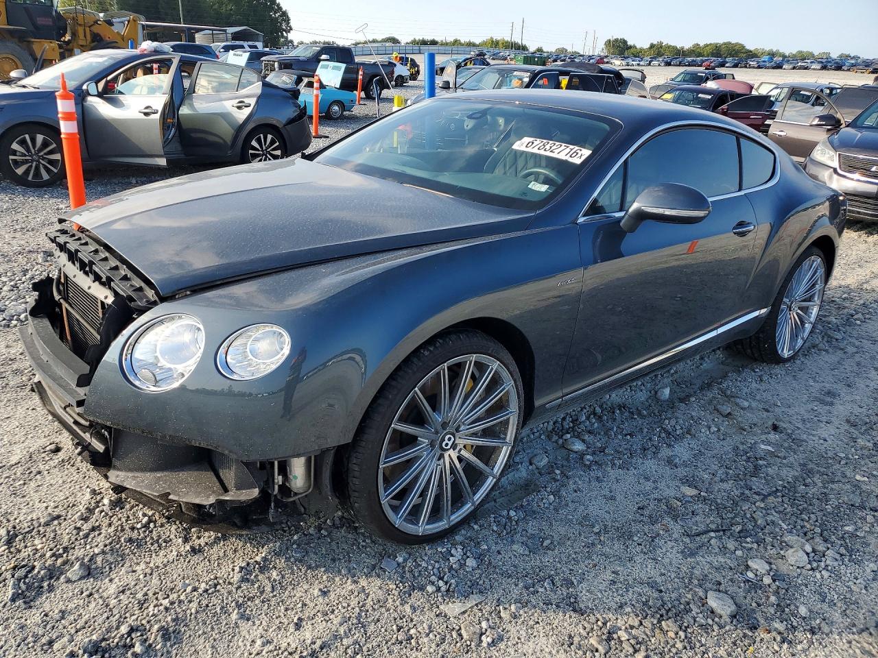 2012 Bentley Continental VIN SCBFR7ZAXCC070177 — COPART salvage auction photo