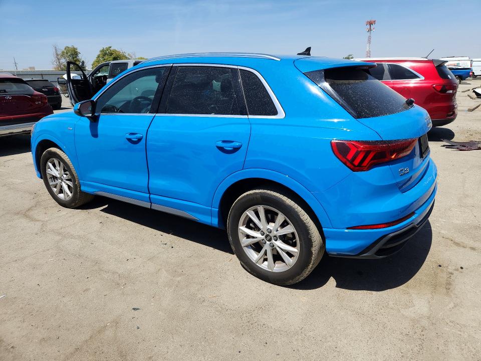2023 Audi Q3 VIN WA1DECF34P1104446 COPART salvage auction — FRONT END, CA, sold $8,300 on 2026-10-09 (photo 2)