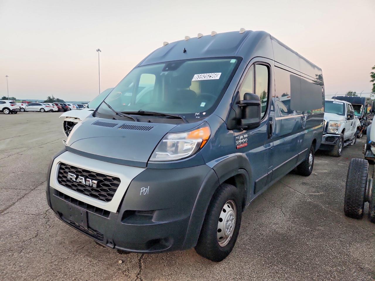 2021 Ram ProMaster 3500 VIN 3C6MRVJG0ME535463 — COPART salvage auction photo