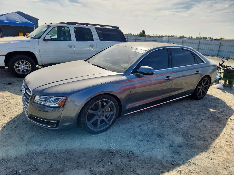 2015 Audi A8 VIN WAU3MAFD6FN001471 — COPART salvage auction photo