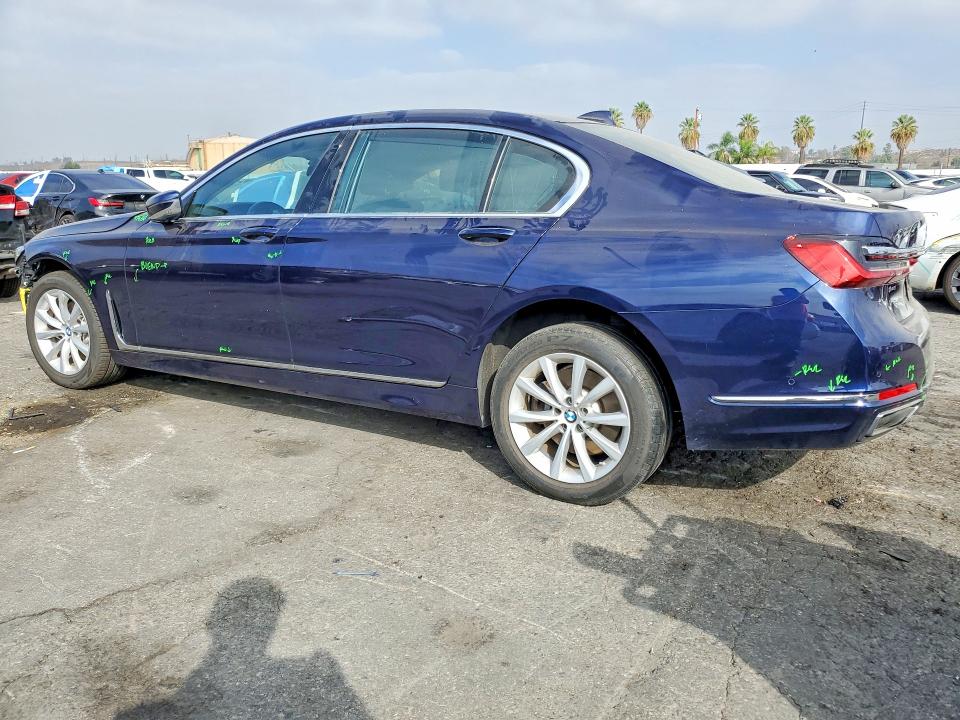 2020 BMW 7er VIN WBA7T2C02LGL17302 COPART salvage auction — FRONT END, Ca - Salvage Certificate, sold $11,000 on 2026-10-01 (photo 2)