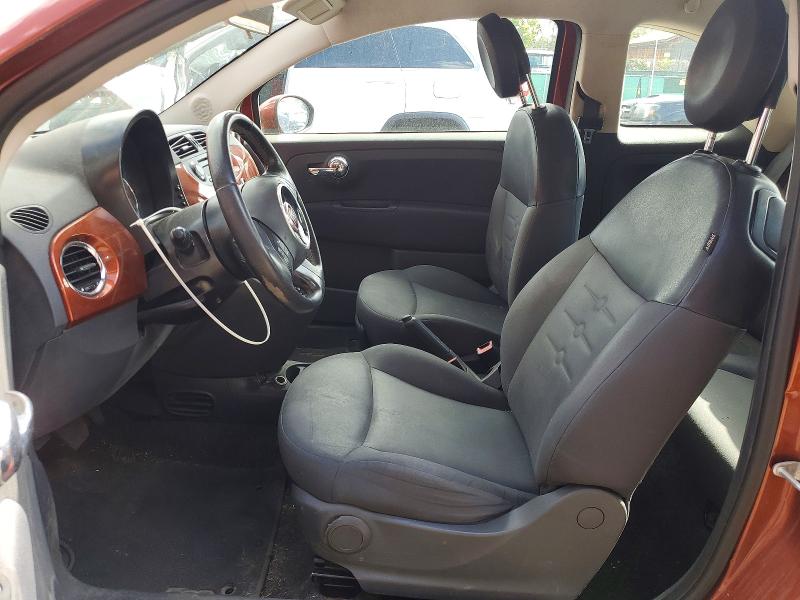 2012 Fiat 500 VIN 3C3CFFAR2CT291401 COPART salvage auction — MECHANICAL, Salvage Title, sold $250 on 2026-09-10 (photo 7)
