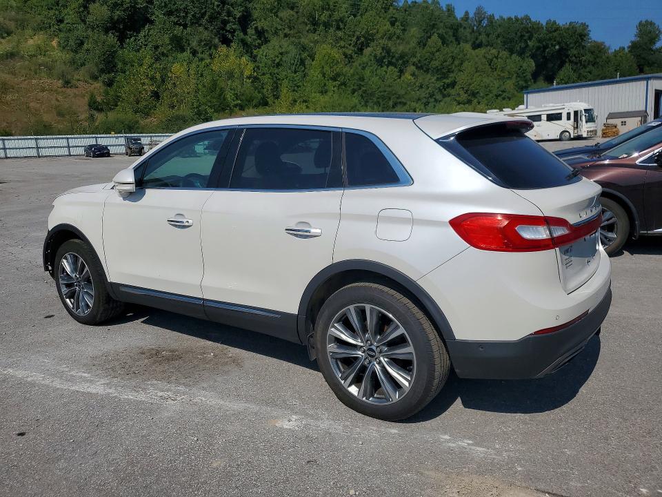 2016 Lincoln Mkx VIN 2LMTJ8LPXGBL49712 COPART salvage auction — FRONT END, Wv - Salvage Certificate, sold $850 on 2026-09-24 (photo 2)