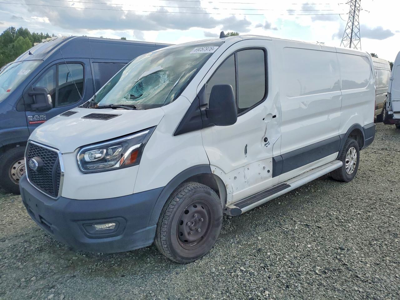 2023 Ford Transit VIN 1FTBR1Y83PKA55278 — COPART salvage auction photo