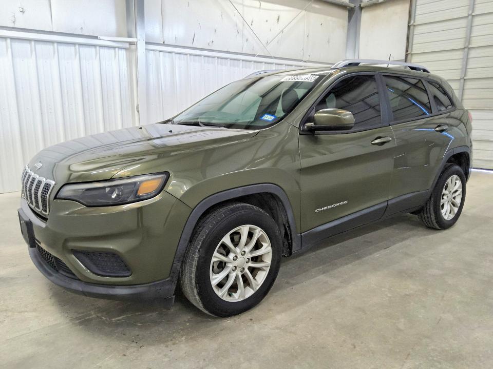 2021 Jeep Cherokee VIN 1C4PJLCB2MD187766 COPART salvage auction — MECHANICAL, TX - CERTIFICATE OF TITLE, sold $10,600 on 2026-10-08 (photo 1)