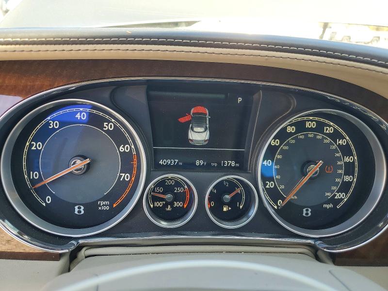 2014 Bentley Continental VIN SCBGH3ZA0EC040799 COPART salvage auction — FRONT END, Ca - Salvage Certificate, sold $19,300 on 2026-09-23 (photo 9)
