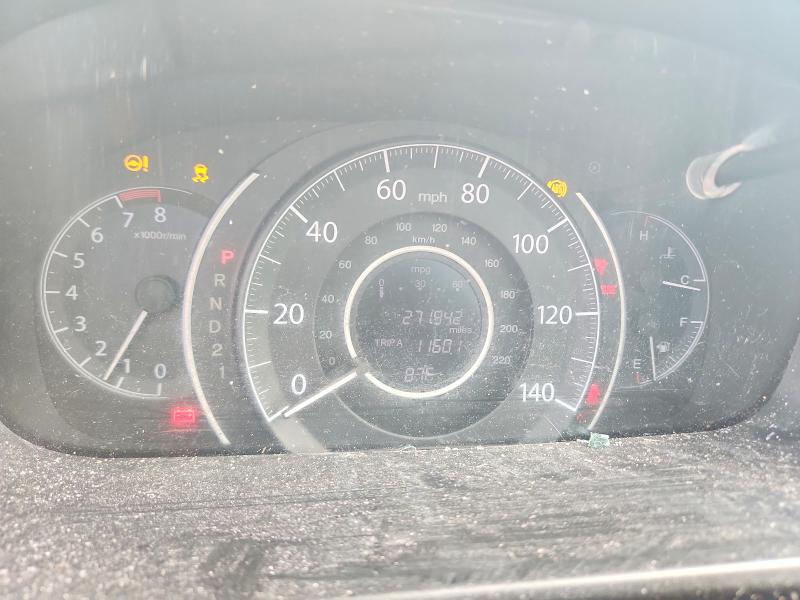2012 Honda CR-V VIN 5J6RM3H39CL019543 COPART salvage auction — ROOF, Salvage Title, sold $750 on 2026-09-24 (photo 9)