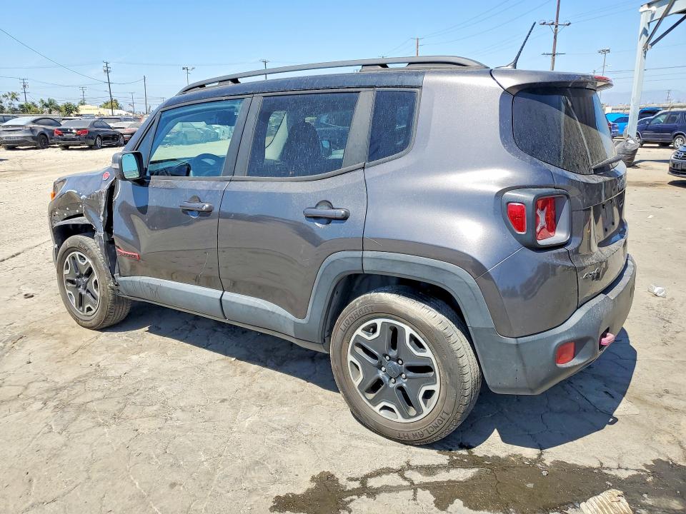 2017 Jeep Renegade VIN ZACCJBCB1HPG12295 COPART salvage auction — FRONT END, Ca - Salvage Certificate, sold $2,050 on 2026-09-27 (photo 2)