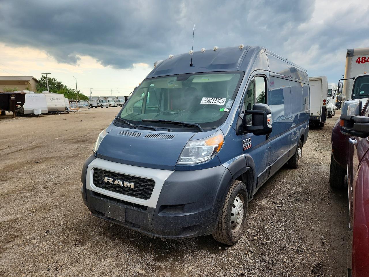 2021 Ram ProMaster 3500 VIN 3C6FRVJG8ME501148 — COPART salvage auction photo