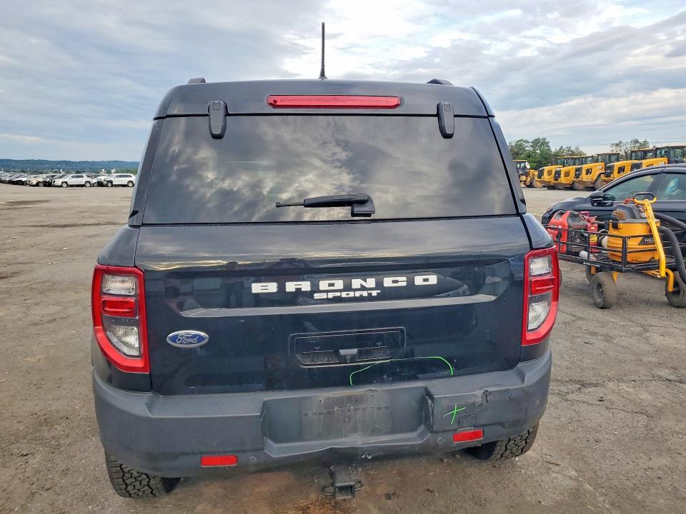 2022 Ford Bronco VIN 3FMCR9D9XNRD32031 COPART salvage auction — REAR END, Pa - Certificate Of Salvage, sold $9,100 on 2026-09-18 (photo 6)