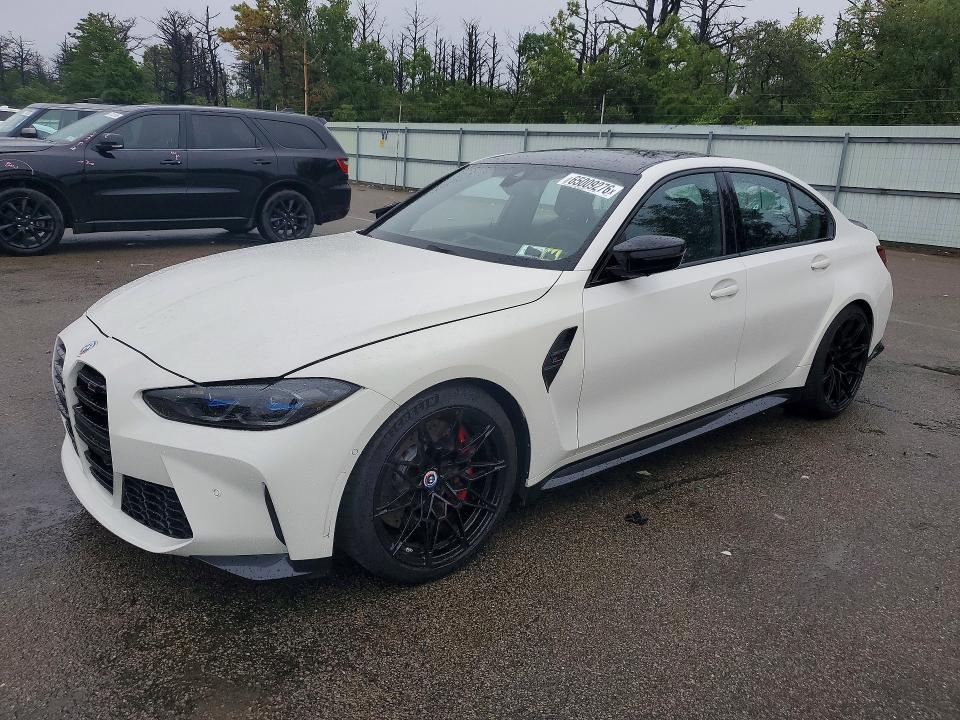 2022 BMW M3 VIN WBS43AY07NFM37493 — COPART salvage auction photo