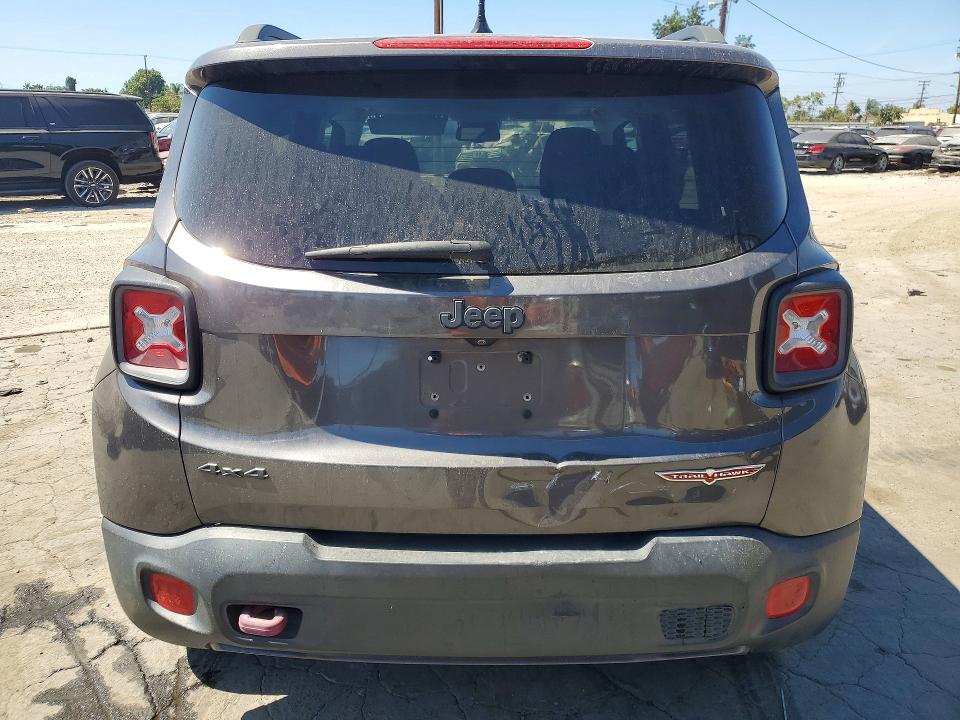2017 Jeep Renegade VIN ZACCJBCB1HPG12295 COPART salvage auction — FRONT END, Ca - Salvage Certificate, sold $2,050 on 2026-09-27 (photo 6)
