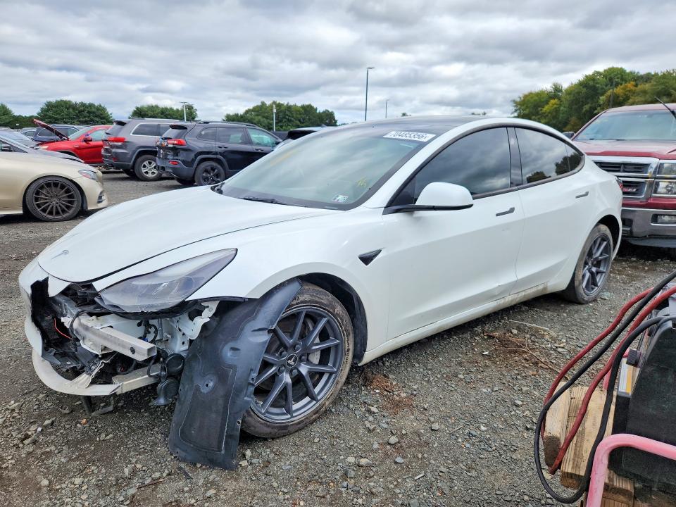 2023 Tesla Model 3 VIN 5YJ3E1EAXPF504847 COPART salvage auction — FRONT END, Salvage Title, sold $15,900 on 2026-10-08 (photo 1)