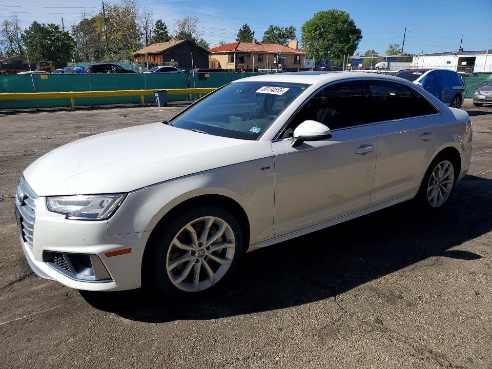 2019 Audi A4 VIN WAUENAF46KA002935 — COPART salvage auction photo