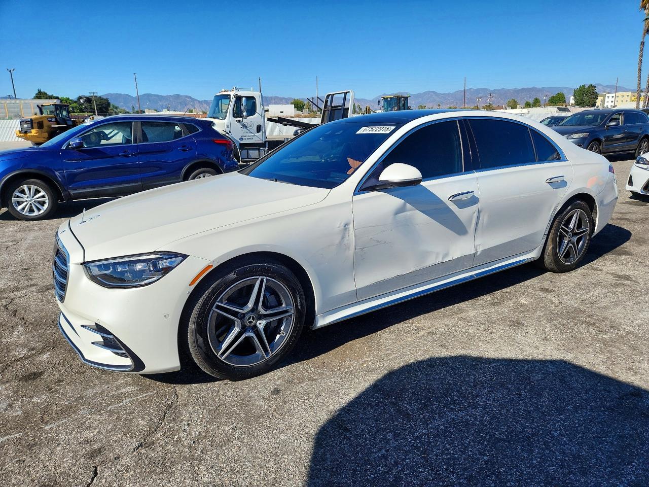 2022 Mercedes-Benz S-Class VIN W1K6G6DB7NA066654 — COPART salvage auction photo