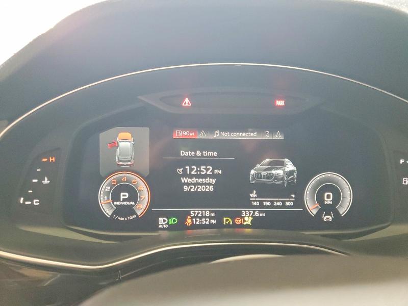 2019 Audi Q8 VIN WA1EVAF17KD012696 COPART salvage auction — SIDE, NY - MV-907A SALVAGE CERTIFICATE, sold $23,000 on 2026-09-04 (photo 9)