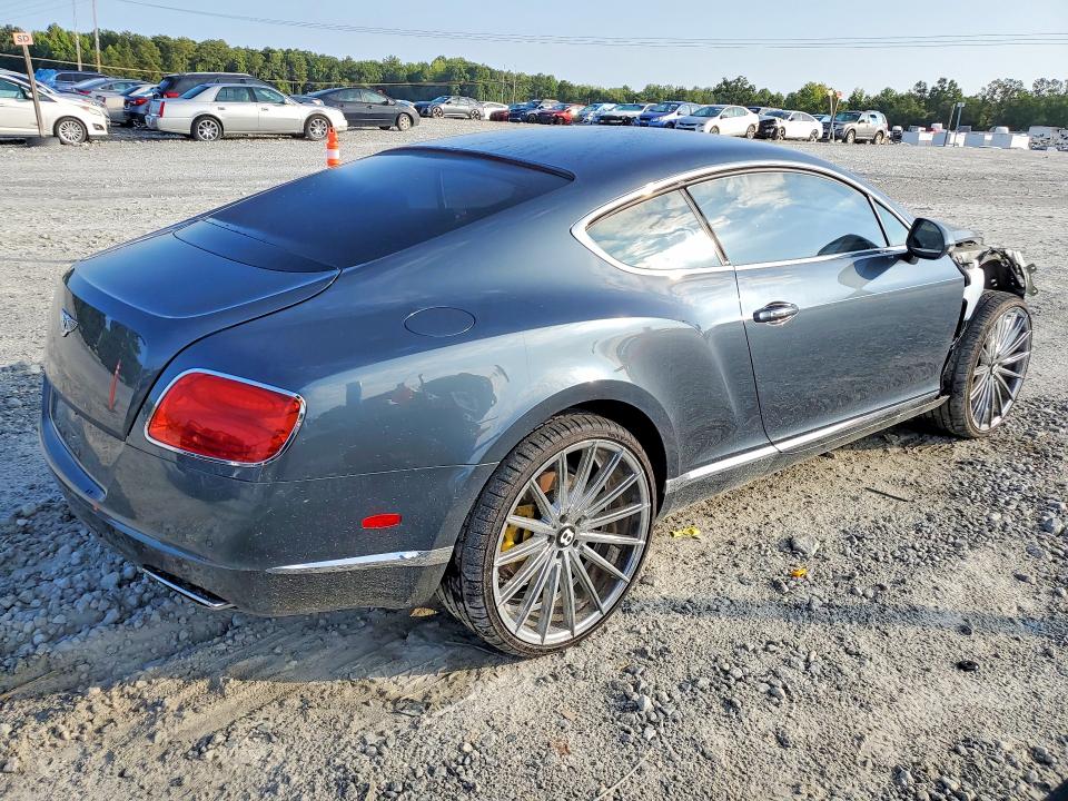 2012 Bentley Continental VIN SCBFR7ZAXCC070177 COPART salvage auction — FRONT END, Mo - Certificate Of Title, sold $26,400 on 2026-09-18 (photo 3)
