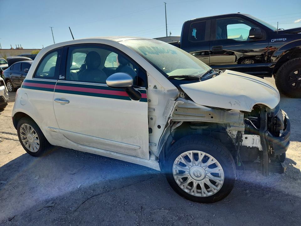 2012 Fiat 500 VIN 3C3CFFCR4CT229110 COPART salvage auction — MECHANICAL, Salvage Title, sold $325 on 2026-10-06 (photo 4)