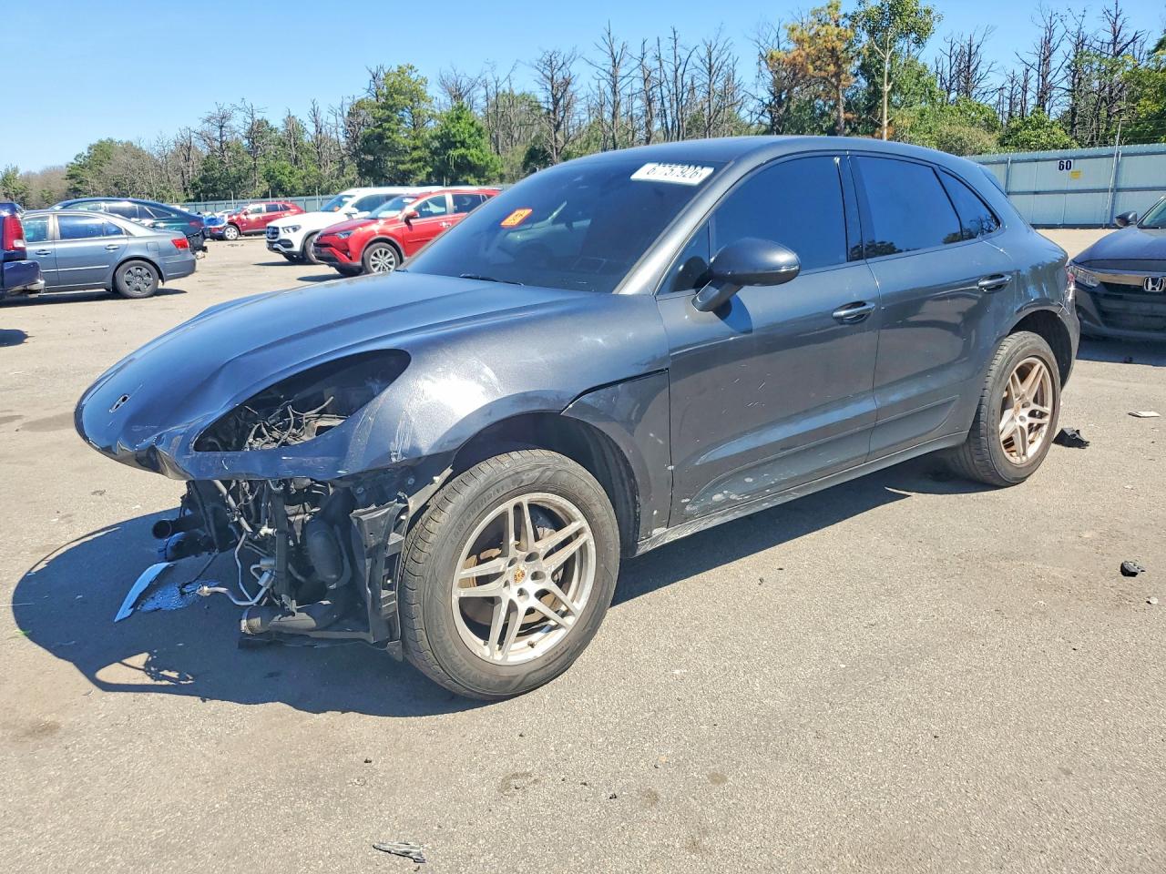 2017 Porsche Macan VIN WP1AA2A58HLB09354 COPART salvage auction — Front End, Ct - Clean Title, sold $2,800 on 2026-09-18 (photo 1)