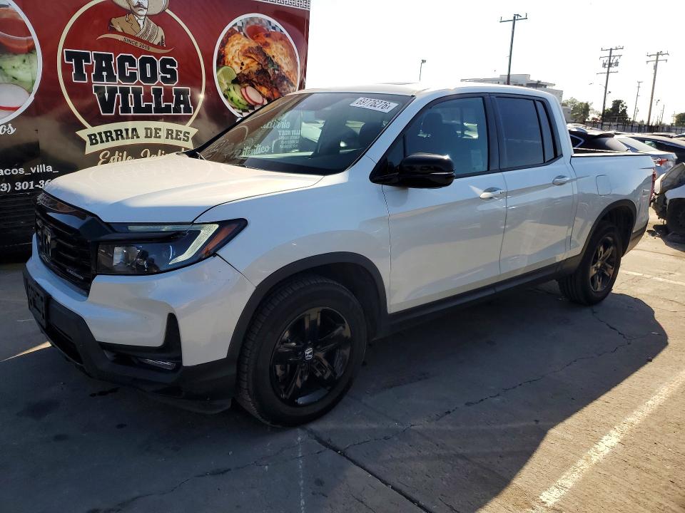 2022 Honda Ridgeline VIN 5FPYK3F87NB027045 COPART salvage auction — FRONT END, Ca - Salvage Certificate, sold $12,900 on 2026-09-28 (photo 1)