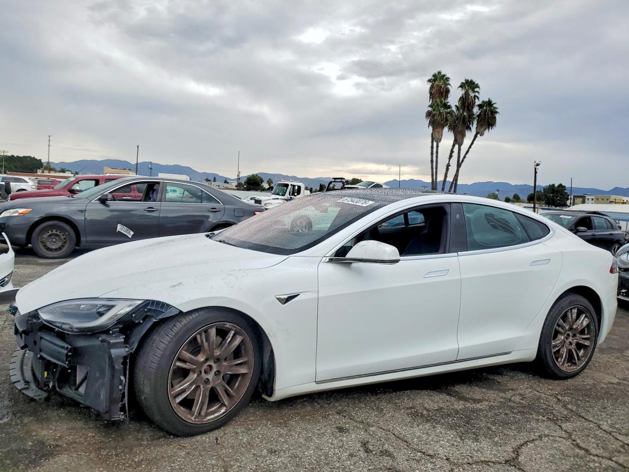 2021 Tesla Model S VIN 5YJSA1E2XMF423715 — COPART salvage auction photo