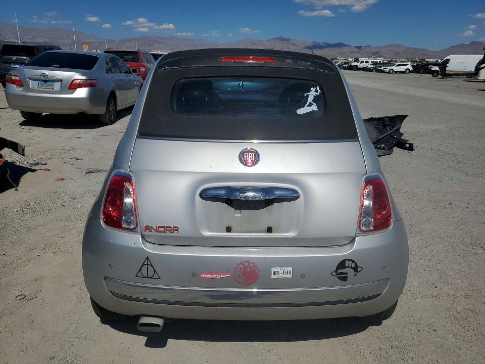 2012 Fiat 500 VIN 3C3CFFER9CT109249 COPART salvage auction — FRONT END, Salvage Title, sold $325 on 2026-09-24 (photo 6)