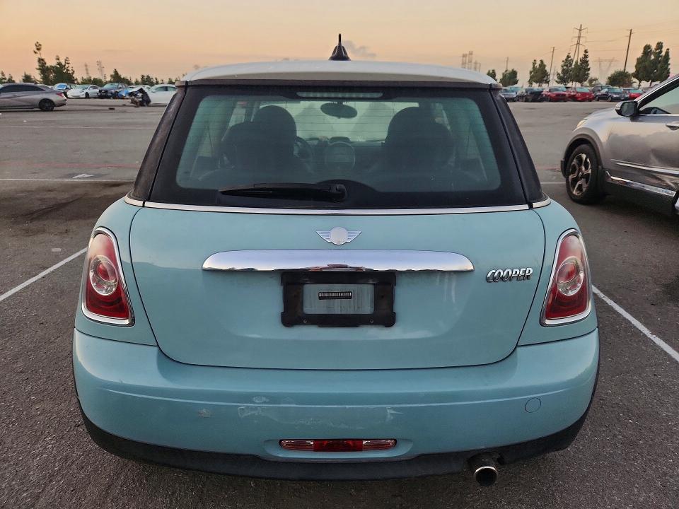 2012 Mini Cooper VIN WMWSU3C5XCT255793 COPART salvage auction — FRONT END, Ca - Salvage Certificate, sold $275 on 2026-10-08 (photo 7)