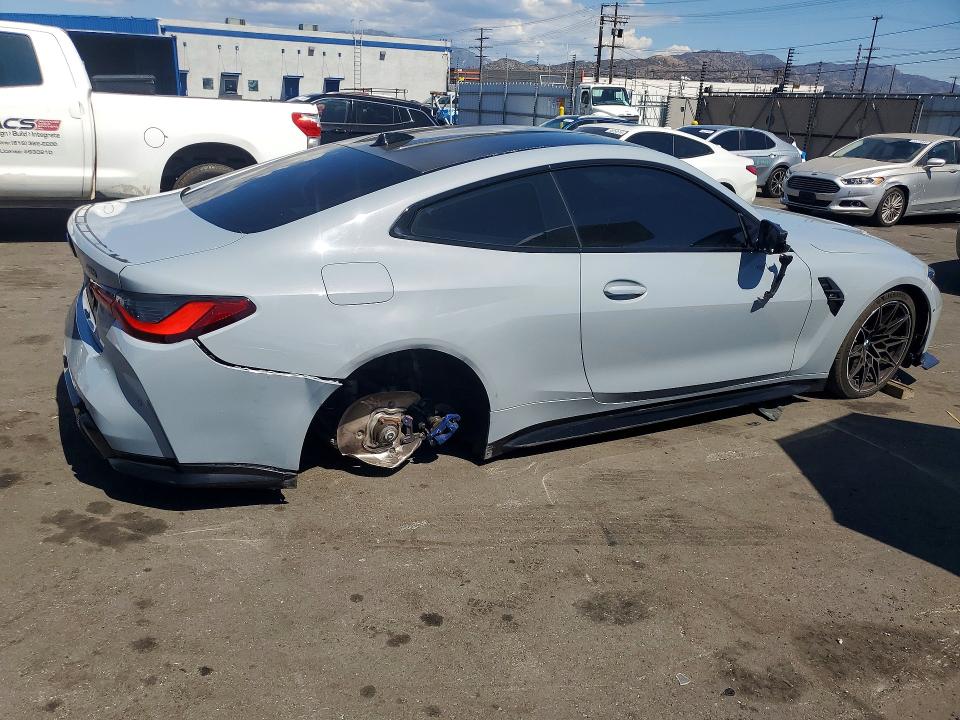 2026 BMW M4 VIN WBS23HK00TCV96654 COPART salvage auction — FRONT END, CA - SALVAGE CERTIFICATE, sold $50,500 on 2026-09-14 (photo 3)