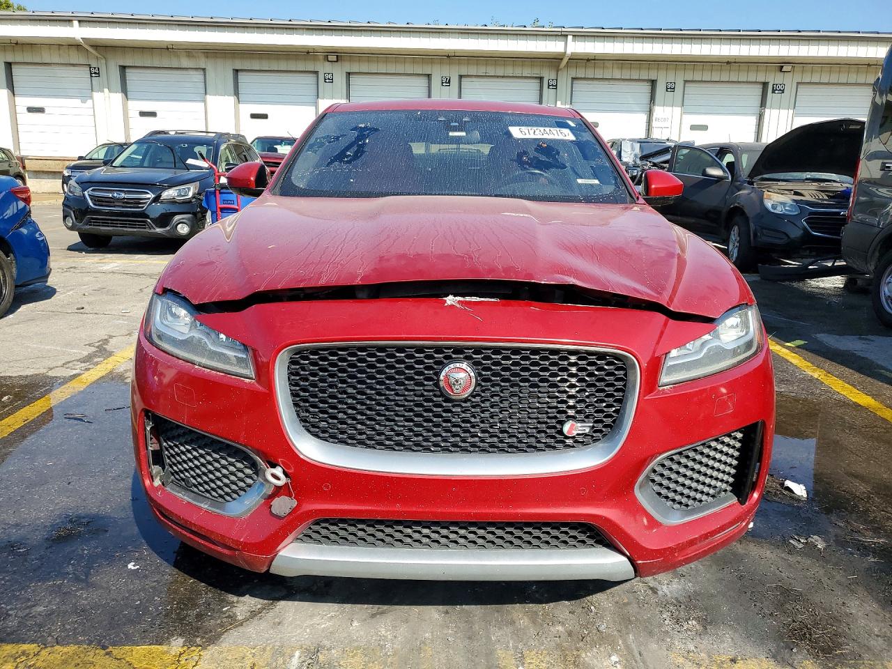 2017 Jaguar F-pace VIN SADCM2BV1HA056464 COPART salvage auction — Front End, TX - CERTIFICATE OF TITLE, sold $3,950 on 2026-09-15 (photo 5)