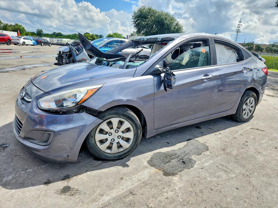 2017 Hyundai Accent VIN KMHCT4AE3HU308267 COPART salvage auction — SIDE, Salvage Title, sold $500 on 2026-10-08 (photo 1)
