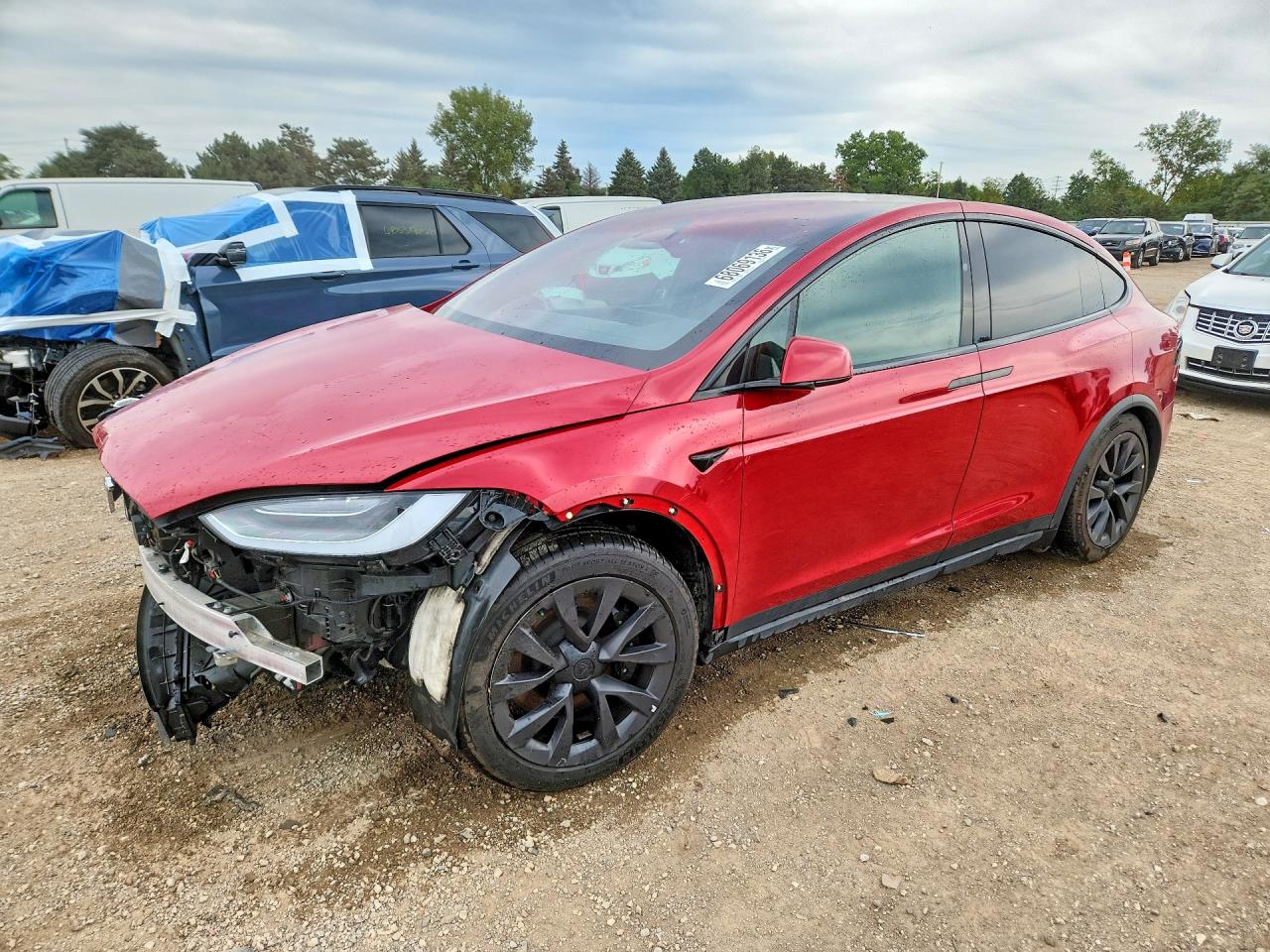 2022 Tesla Model X VIN 7SAXCDE51NF363923 — COPART salvage auction photo