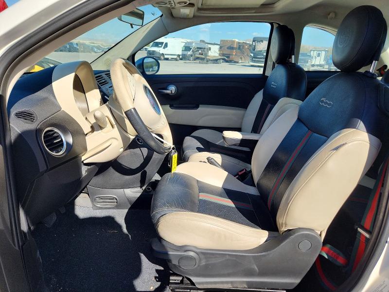 2012 Fiat 500 VIN 3C3CFFCR4CT229110 COPART salvage auction — MECHANICAL, Salvage Title, sold $325 on 2026-10-06 (photo 7)