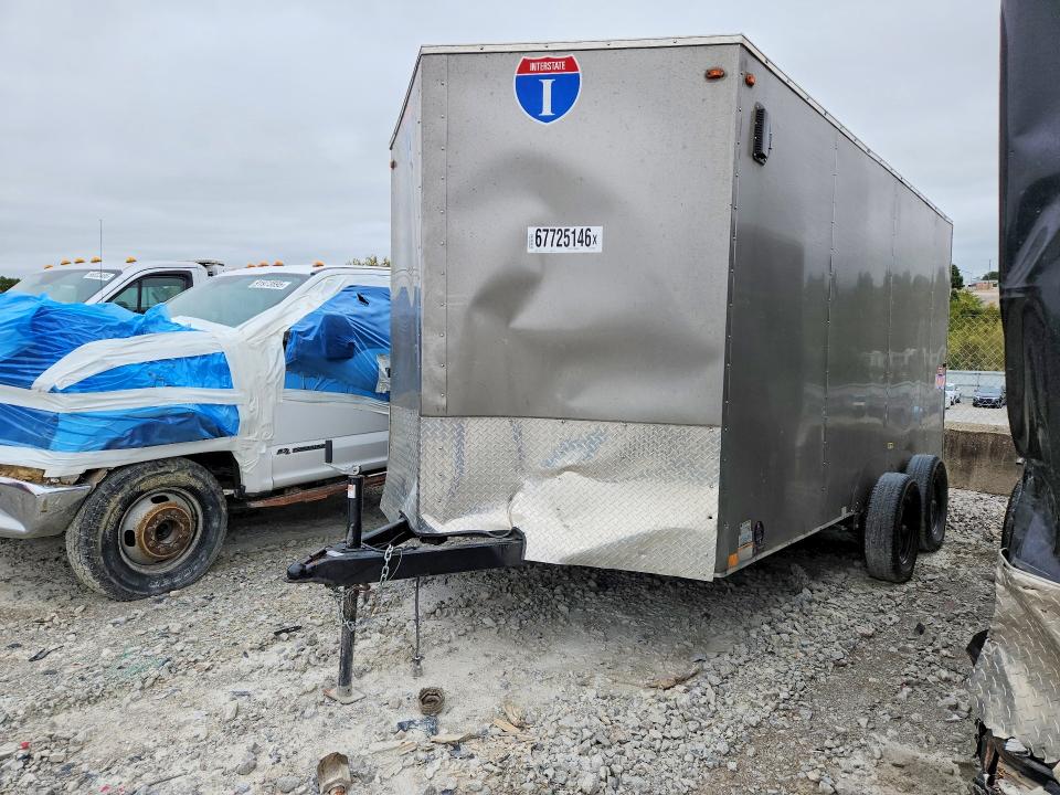 2025 Interstate Enclosed c VIN 4RAVS1427SG019976 COPART salvage auction — FRONT END, CT, sold $1,500 on 2026-10-02 (photo 1)