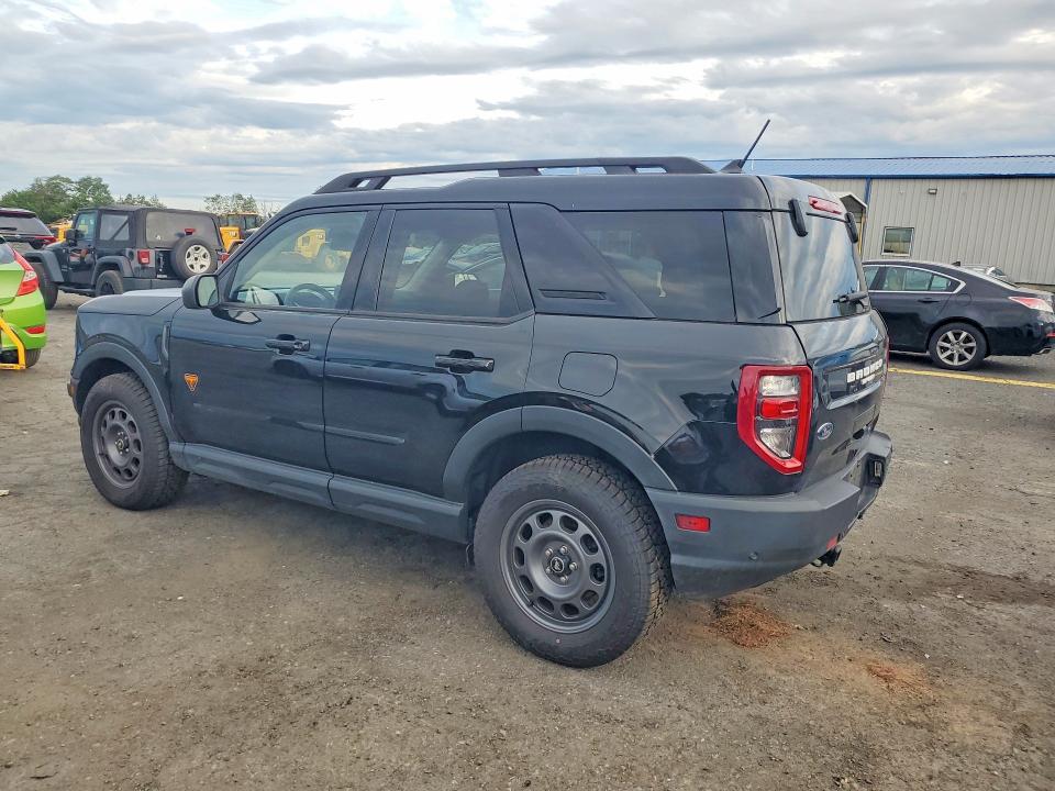 2022 Ford Bronco VIN 3FMCR9D9XNRD32031 COPART salvage auction — REAR END, Pa - Certificate Of Salvage, sold $9,100 on 2026-09-18 (photo 2)