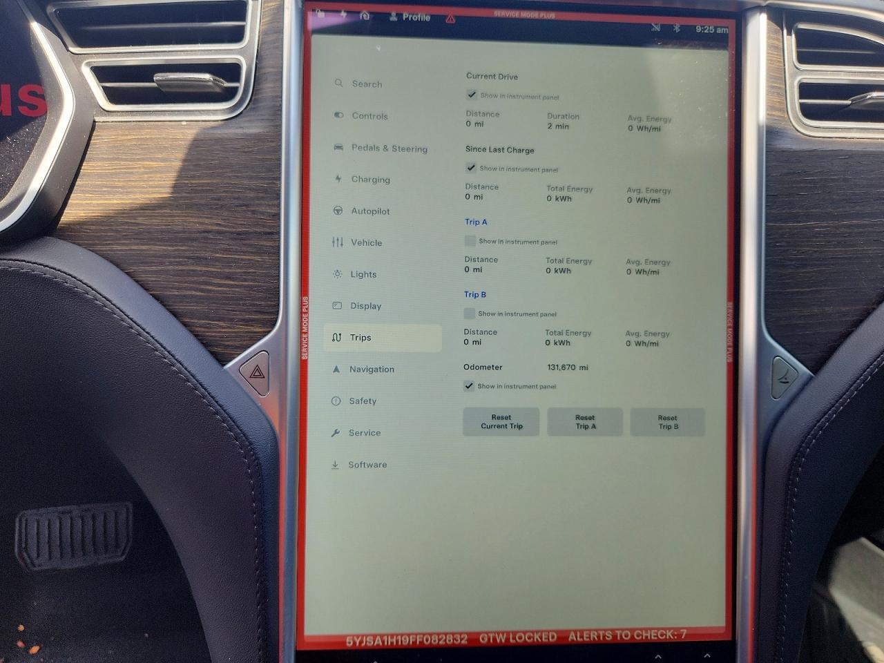 2015 Tesla Model S VIN 5YJSA1H19FF082832 COPART salvage auction — Mechanical, Ct - Clean Title, sold $3,300 on 2026-09-21 (photo 9)