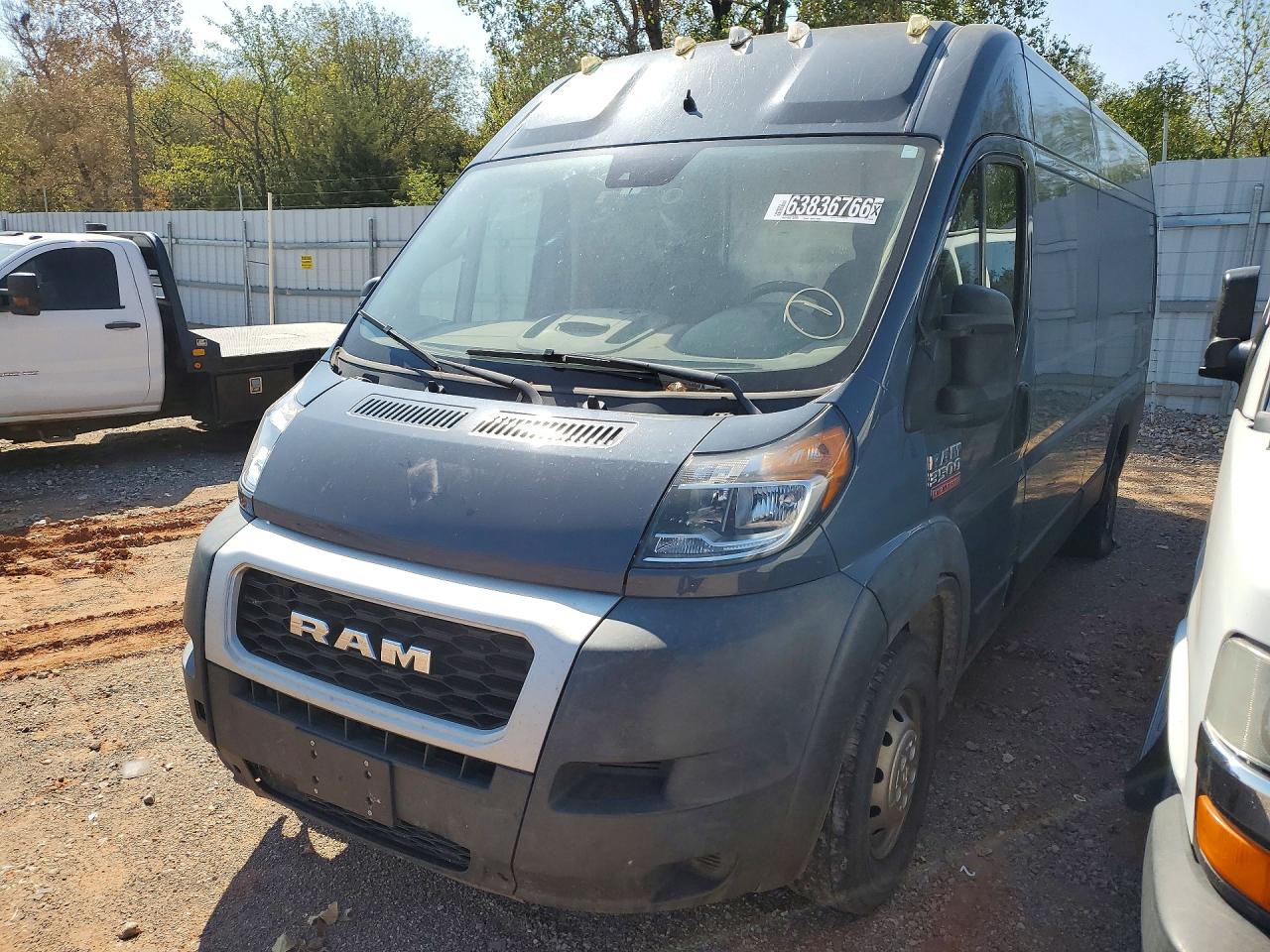 2021 Ram ProMaster 3500 VIN 3C6MRVJG7ME586698 — COPART salvage auction photo