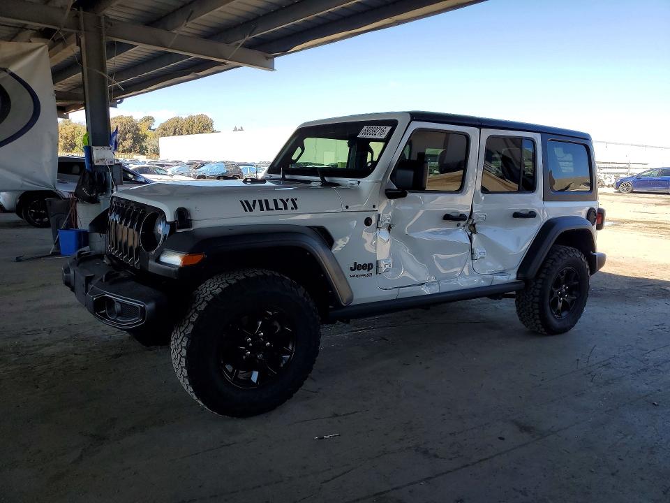 2021 Jeep Wrangler unlimited VIN 1C4HJXDG2MW697688 — COPART salvage auction photo