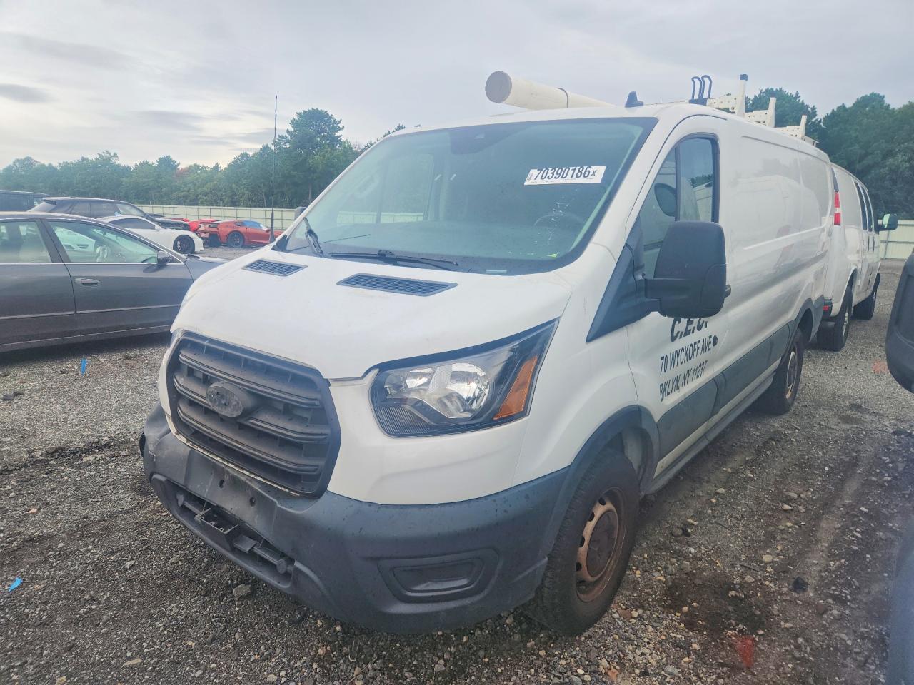 2020 Ford Transit VIN 1FTBR1Y89LKB60983 — COPART salvage auction photo