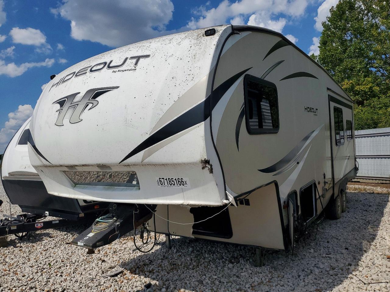 2018 Keystone Hideout VIN 4YDF26R22J7246727 COPART salvage auction — All Over, MO - SALVAGE CERTIFICATE OF TITLE, sold $900 on 2026-09-24 (photo 2)