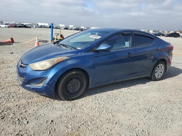 2016 Hyundai Elantra VIN KMHDH4AE3GU491867 COPART salvage auction — VANDALISM, Ca - Salvage Certificate, sold $825 on 2026-07-28 (photo 1)