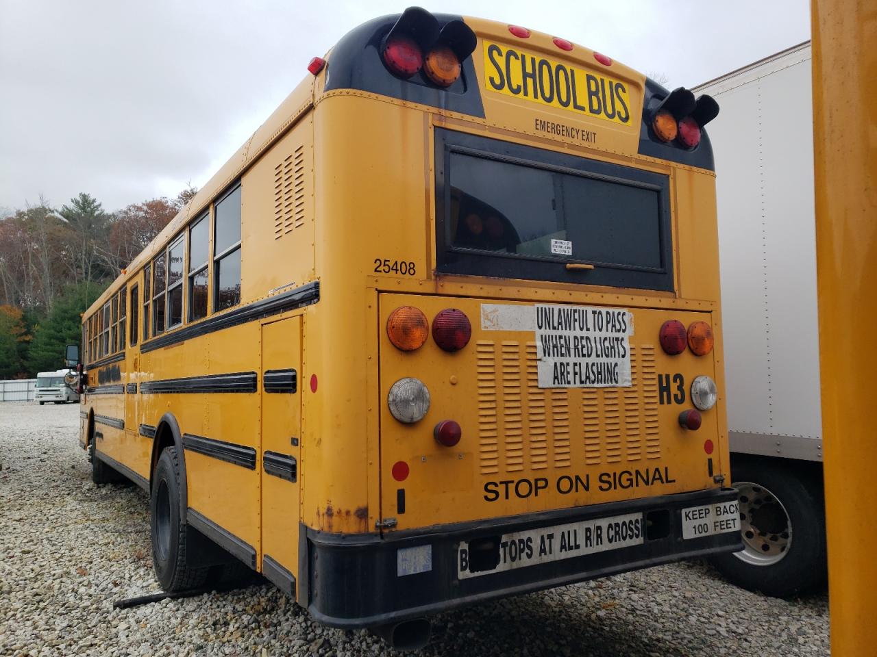 2014 Ic Corporation Re Series School VIN 4DRBWAAN3EB025800 COPART salvage auction — Minor Dent/Scratches, MA - CERTIFICATE OF TITLE, sold $1,000 on 2026-07-08 (photo 3)