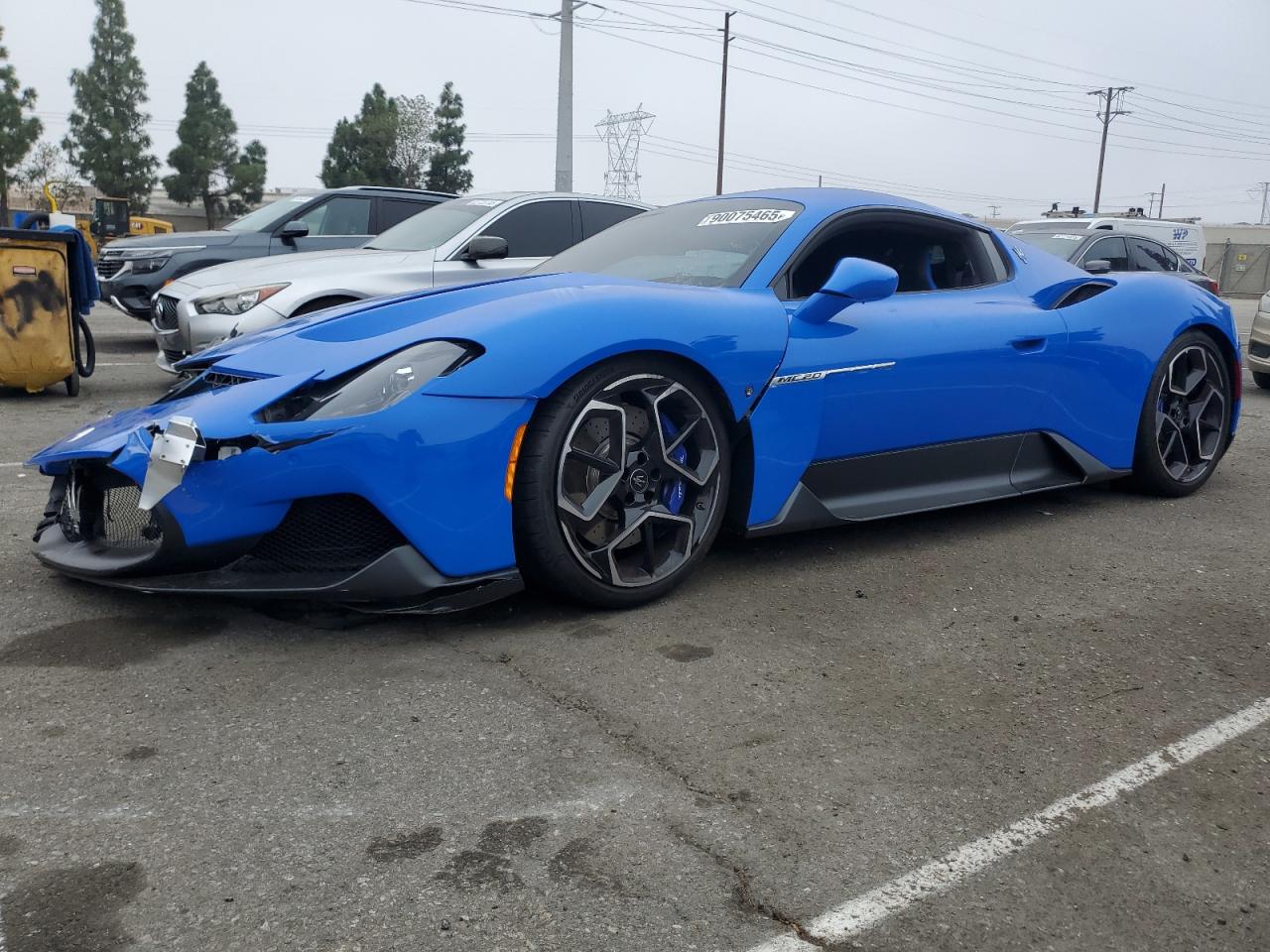 2023 Maserati MC20 VIN ZAMBMRAB9P0422078 COPART salvage auction — Front End, Sc - Salvage Title, sold $51,500 on 2026-08-18 (photo 1)
