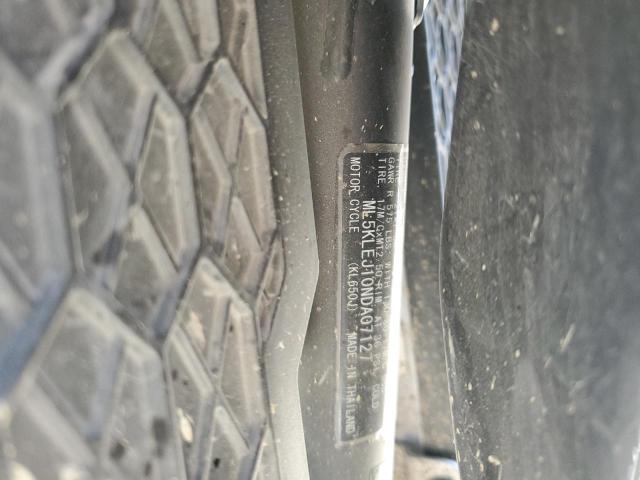 2022 Kawasaki Kl650 VIN ML5KLEJ10NDA07127 COPART salvage auction — MINOR DENT/SCRATCHES, PA - CERTIFICATE OF SALVAGE, sold $2,850 on 2026-07-30 (photo 9)