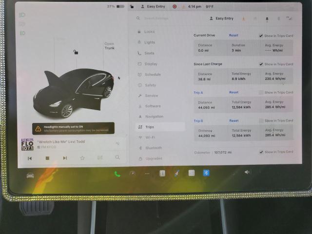 2019 Tesla Model 3 VIN 5YJ3E1EBXKF365336 COPART salvage auction — FRONT END, Co - Bill Of Sale-Parts Only, sold $3,800 on 2026-08-27 (photo 9)