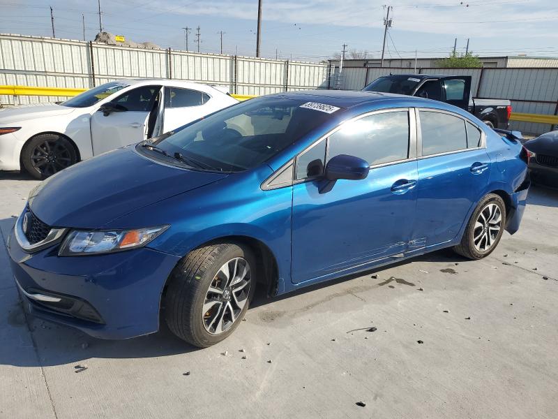 2014 Honda Civic VIN 2HGFB2F83EH529332 COPART salvage auction — REAR END, Tx - Cert Of Title-Rebuilt Salvage, sold $1,650 on 2026-07-02 (photo 1)