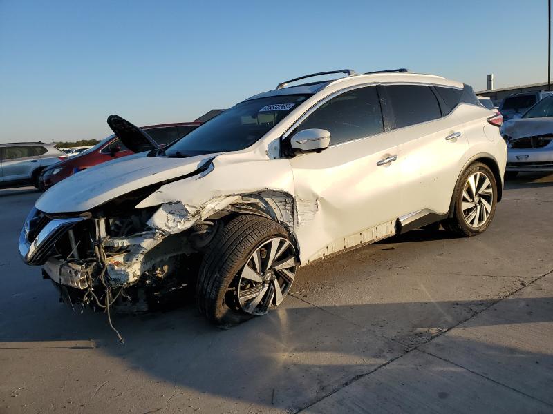 2015 Nissan Murano VIN 5N1AZ2MG8FN273756 COPART salvage auction — FRONT END, Tx - Salvage Vehicle Title, sold $950 on 2026-07-09 (photo 1)