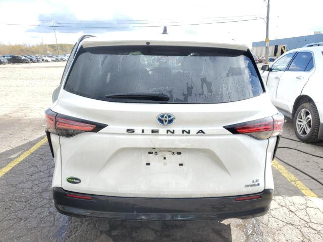 2022 Toyota Sienna VIN 5TDKRKEC1NS111366 COPART salvage auction — SIDE, Md - Cert Of Salvage > 75% Damage, sold $9,600 on 2026-07-14 (photo 6)