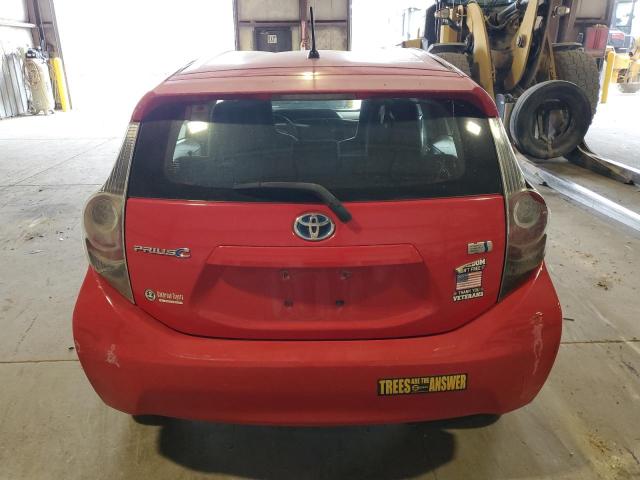 2012 Toyota Prius c VIN JTDKDTB30C1524527 COPART salvage auction — UNDERCARRIAGE, IA - JUNKING CERTIFICATE, sold $350 on 2026-07-08 (photo 6)