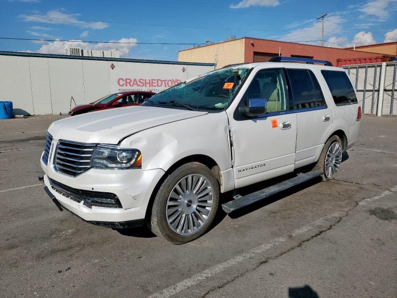 2015 Lincoln Navigator VIN 5LMJJ2JT6FEJ11307 COPART salvage auction — ROLLOVER, Nm - Cert Of Title-Salvage, sold $175 on 2026-07-31 (photo 1)
